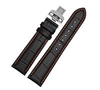 KDEGK Uhrenarmband aus echtem Leder für Mido Multifort M005 Serie M005930, 23 mm, mit Edelstahl-Schmetterlingsschnalle, 18mm, Azetat, Kein Edelstein