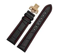 KDEGK Uhrenarmband aus echtem Leder für Mido Multifort M005 Serie M005930, 23 mm, mit Edelstahl-Schmetterlingsschnalle, 18mm, Azetat, Kein Edelstein