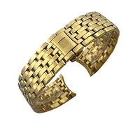 KDEGK Uhrenarmband aus Edelstahl mit gebogenem Ende, 16 mm, 19 mm, 20 mm, 316L, für Omega DE VILLE PRESTIGE Or dition Uhrenarmband, Faltschließe, 20mm, Azetat, Kein Edelstein