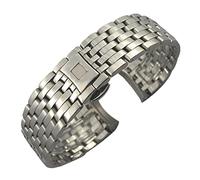 KDEGK Uhrenarmband aus Edelstahl mit gebogenem Ende, 16 mm, 19 mm, 20 mm, 316L, für Omega DE VILLE PRESTIGE Or dition Uhrenarmband, Faltschließe, 19mm, Azetat, Kein Edelstein