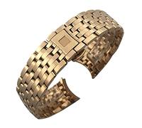 KDEGK Uhrenarmband aus Edelstahl mit gebogenem Ende, 16 mm, 19 mm, 20 mm, 316L, für Omega DE VILLE PRESTIGE Or dition Uhrenarmband, Faltschließe, 19mm, Azetat, Kein Edelstein