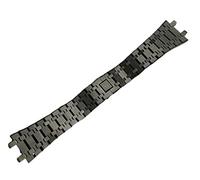 KDEGK Uhrenarmband für Herren und Damen, Edelstahl, für AP Royal Oak Armband, Faltschließe, Schwarz / Gold / Silber, 21 mm / 26 mm, 21mm, Azetat, Kein Edelstein