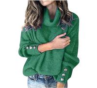 KDEIHT Strickpullover Damen Casual Pulli Winter Warm Sweatshirt Langarm Rollkragenpullover Oversized Sweatshirts Elegant Strickpullover Rollkragen Bluse Mode Sweater Bequem Langarmshirt