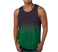 KDEIHT Tank Top Herren Ärmelloses Tanktop Sommer Muskelshirts Casual Unterhemd Leichte Atmungsaktive Trägershirts Sport Tshirt Fitness Gym Tee Top Hawaii Urlaub Achselshirts