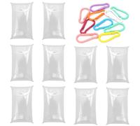 Keadic Small Pouches, 5pcs PVC Klar Snap Schließung Mini-Brieftasche, 5 Farben tragbare Münze Tasche Schlüsselanhänger Karte Aufbewahrungstasche Glitter Brieftasche Kartenhalter Schlüsselanhänger