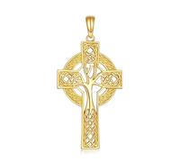 KECHO 14 Karat Gold Lebensbaum Halskette Kreuz Anhänger Echtgold Schmuck Geschenk für Damen