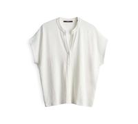 someday Damen Kurzarmshirt | Blusenshirt KEDORA Regular aus leicht texturiertem Viskosemix Milk, S