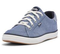Keds Center III Damen-Sneaker mit Schnürung, Segeltuch, Marineblaues Textil, 8.5