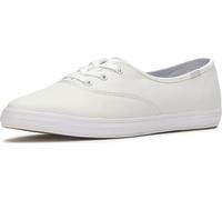 Keds Champion Point Low Sneaker für Damen, Weißes Leder, 40.5 EU