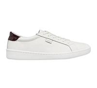 Keds Damen ACE Leather Sneaker, Weiß, Burgunderrot, 35.5 EU