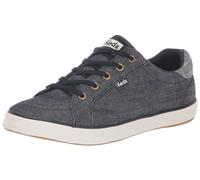 Keds Damen Center 3 Lace Up Sneaker, Marineblaues Denim-Karomuster, 35 EU Weit