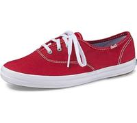 Keds Damen Champion Canvas Lace Up Sneaker, Rotes Leinwand, 39 EU Weit