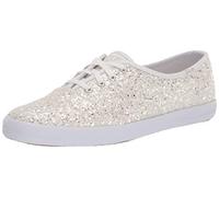 Keds Damen Champion Glitzer-Sneaker mit Schnürung, Weiss/opulenter Garten, 6.5