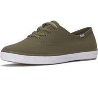 Keds Damen Champion Lace Up Modischer Sneaker, Olive Canvas, 42.5 EU