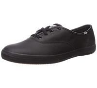 Keds Damen Champion, Originals, Leder, Schwarzes Leder, 7.5 X-Wide