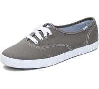 Keds Damen Champion Schnürschuh aus Segeltuch Sneaker, Dunkelgraue Leinwand, 41 EU Schmal