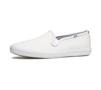 Keds Damen Champion Slip on Sneaker, Weißes Leder, 39 EU