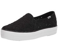 Keds Damen Doppeldecker-Leinwand Sneaker, Schwarze Öse, 37 EU