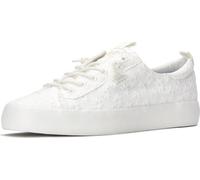 Keds Damen Kickback Canvas Slip on Fashion Sneaker, Schneewittchen mit Ösen, 40.5 EU