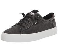 Keds Damen Kickback Canvas Slip on Sneaker, Schwarz, 36 EU