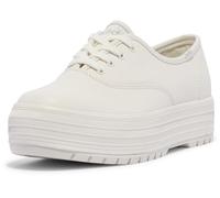 Keds Damen The Platform Lug Lace Up Plattform, Weißes Leder, 37 EU