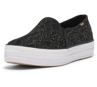 Keds Damen Triple Decker Slip on Sneaker, Schwarze Spitze, 40 EU