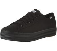 Keds Damen Triple Kick Canvas Sneaker, Schwarz, 38 EU