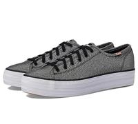 Keds Damen Triple Kick Leinwand Sneaker, Schwarz, 42.5 EU