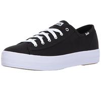 Keds Damen Triple Kick Canvas Sneaker, schwarz, 44 EU