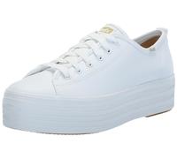 Keds Damen Triple Up Leder Sneaker, Weiß, 35 EU