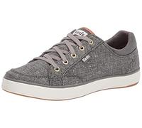 Keds Women's Center II Cotton Slub Sneaker, Charcoal, 8