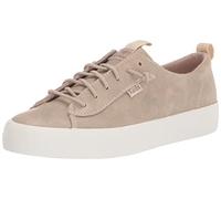 Keds Women's Kickback PU Leather Sneaker, Taupe, 5.5