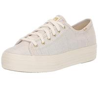 Keds Women's Triple Kick Canvas Sneaker, Gold Metallic, 9.5