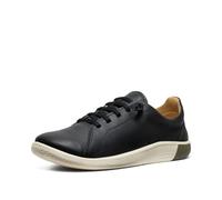Keen Women's KNX Leather Sneaker Black/Star White 37