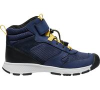 Keen Big Kids' Skua Waterproof Boot Naval Academy-yolk Yellow 32/33