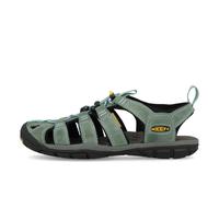 KEEN CLEARWATER CNX LEATHER, Damen Aqua Schuhe, Mehrfarbig (mineral blue/yellow 1014371), 37.5 EU (4.5 UK)