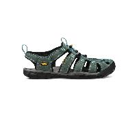 KEEN Damen CLEARWATER CNX LEATHER Sandale MINERALBLAU/GELB 36