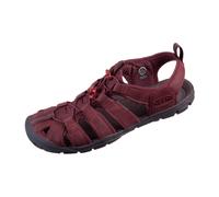 KEEN Damen Clearwater Cnx Leather Sandalen, Wine Red Dahlia, 37.5 EU
