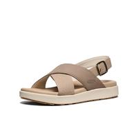 KEEN Damen Elle Luxe Cross Strap Cute Bequeme Leder Sandalen, Plaza Taupe/Brindle, 39.5 EU