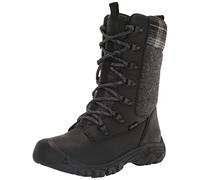 KEEN Damen Greta Tall Boot Waterproof Schneestiefel, Black/Black Plaid, 37 EU