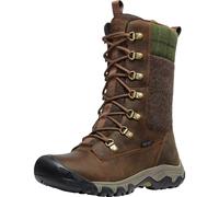 KEEN Damen Greta Tall Boot Waterproof Schneestiefel, Dark Earth/Green Plaid, 37.5 EU