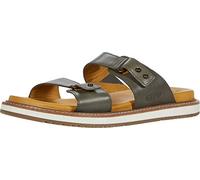 KEEN Damen Lana Slide Open Toe Leder Schiebe-Sandalen, Grün, 38 EU