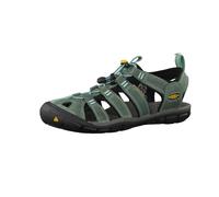KEEN CLEARWATER CNX LEATHER, Damen Aqua Schuhe, Mehrfarbig (mineral blue/yellow 1014371), 37.5 EU (4.5 UK)