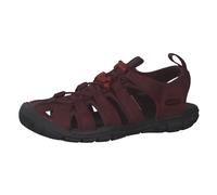 KEEN Damen Clearwater Cnx Leather Sandalen, Wine Red Dahlia, 42 EU