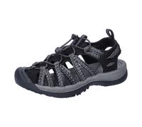 Keen Sandale WHISPER Damen wasserdicht Schnellschnürsystem leichte Wanderungen schwarz/steel grau 42