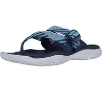 KEEN Damen Solr Toe Post Flip Flop Water Sandal Wasserschuh, Navy/Blue Mist, 36 EU