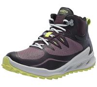 KEEN Damen Zionic Mid Height Waterproof All Terrain Wanderstiefel, Black Plum/Daiquiri Green, 41 EU
