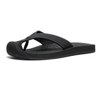 KEEN Herren Barbados Atmungsaktive Bequeme Sandalen Zehenschutz Flip-Flops, Schwarz/Stahlgrau, 43 EU