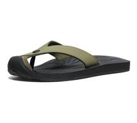 KEEN Herren Barbados Atmungsaktive Bequeme Sandalen Zehenschutz Flip-Flops, Martini Olive/Schwarz, 43 EU