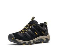 KEEN Herren Headout Low Height Waterproof All Terrain Hiking Shoe, Black/Lemon Curry, 40.5 EU